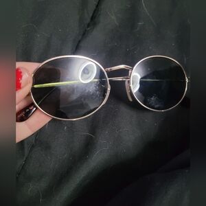 Round Gold Frame Sunglasses